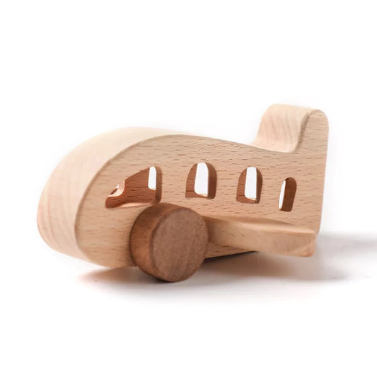 Flugzeug Holzspielzeug Spielzeug Holz für Babys Kinder Kleinkinder Geschenk Geburt Kinderspielzeug Babyspielzeug Natur