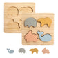 Holzpuzzle Puzzle Steckpuzzle Holzspielzeug Spielzeug Holz für Babys Kinder Kleinkinder Geschenk Geburt Kinderspielzeug Babyspielzeug Natur