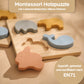 Holzpuzzle Puzzle Steckpuzzle Holzspielzeug Spielzeug Holz für Babys Kinder Kleinkinder Geschenk Geburt Kinderspielzeug Babyspielzeug Natur
