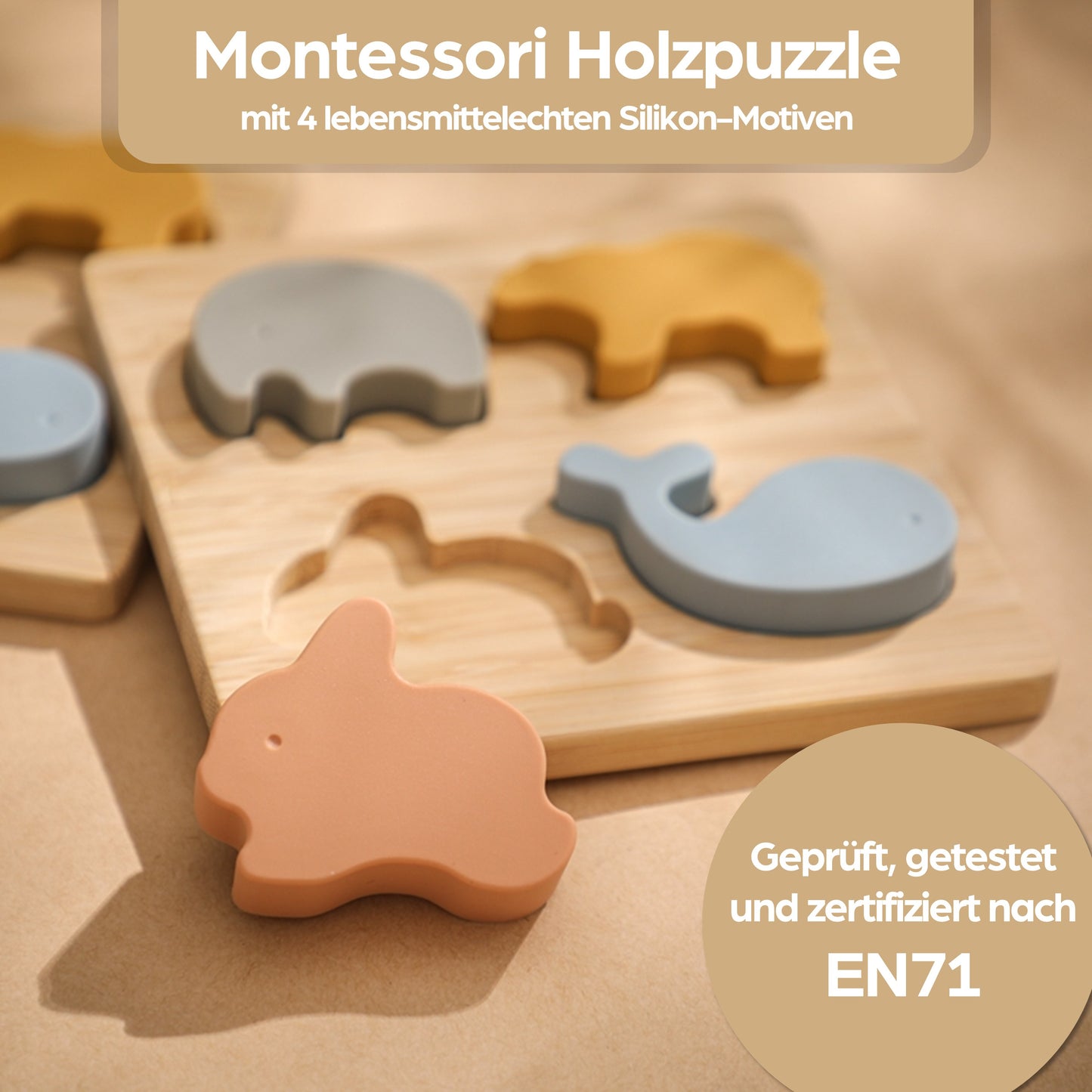 Holzpuzzle Puzzle Steckpuzzle Holzspielzeug Spielzeug Holz für Babys Kinder Kleinkinder Geschenk Geburt Kinderspielzeug Babyspielzeug Natur