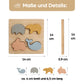 Holzpuzzle Puzzle Steckpuzzle Holzspielzeug Spielzeug Holz für Babys Kinder Kleinkinder Geschenk Geburt Kinderspielzeug Babyspielzeug Natur