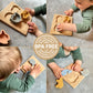 Montessori Holzpuzzle für Baby & Kinder ab 1 Jahr aus Natur-Holz mit Tier-Motiven