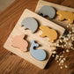Montessori Holzpuzzle für Baby & Kinder ab 1 Jahr aus Natur-Holz mit Tier-Motiven