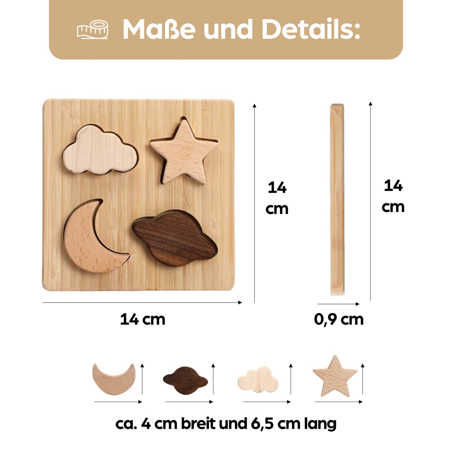 Holzpuzzle Puzzle Steckpuzzle Holzspielzeug Spielzeug Holz für Babys Kinder Kleinkinder Geschenk Geburt Kinderspielzeug Babyspielzeug Natur