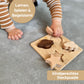 Montessori Holzpuzzle für Baby & Kinder ab 1 Jahr aus Natur-Holz mit Weltraum-Motiven