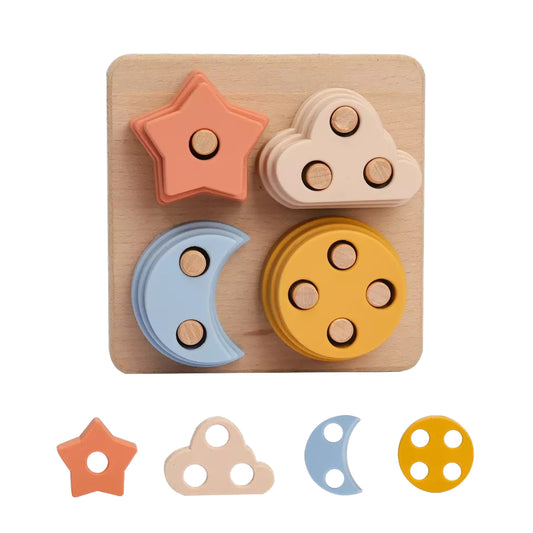Holzpuzzle Puzzle Steckpuzzle Holzspielzeug Spielzeug Holz für Babys Kinder Kleinkinder Geschenk Geburt Kinderspielzeug Babyspielzeug Natur