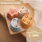Montessori Steckpuzzle für Baby & Kinder ab 1 Jahr aus Natur-Holz mit Himmels-Motiven